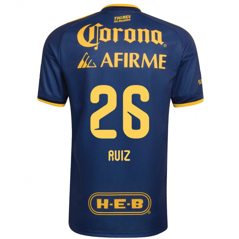 Danxen Kinder Michel Ruiz #26 Königsblau Gelb Auswärtstrikot Trikot 2026/27 T-Shirt