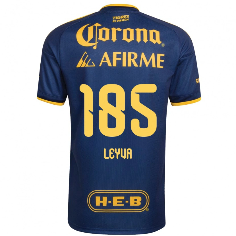Danxen Kinder Jorge Leyva #185 Königsblau Gelb Auswärtstrikot Trikot 2026/27 T-Shirt