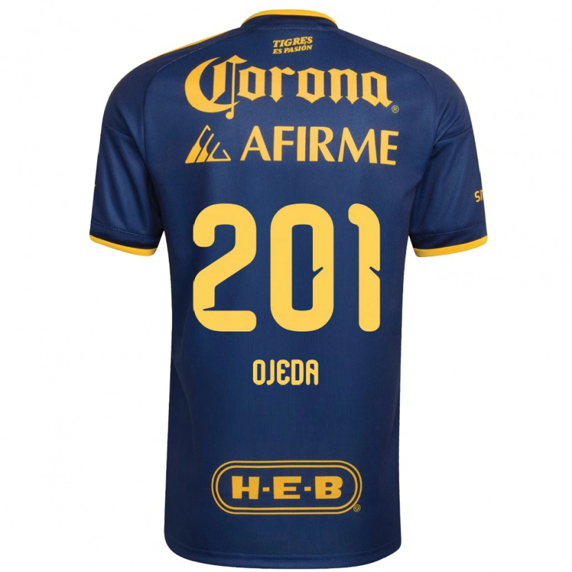Danxen Kinder Diego Ojeda #201 Königsblau Gelb Auswärtstrikot Trikot 2026/27 T-Shirt