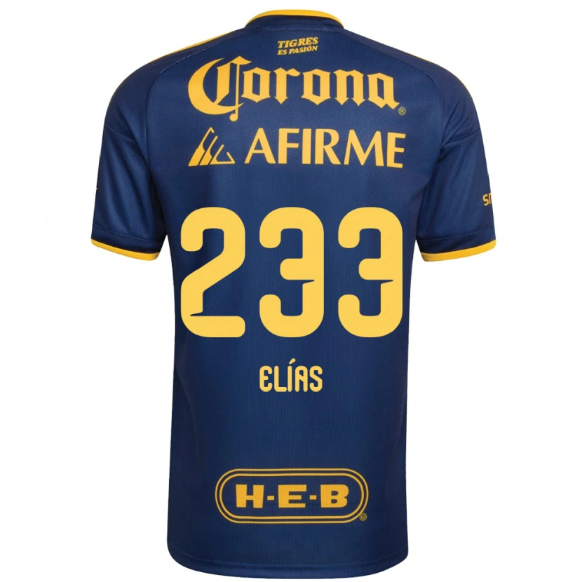 Danxen Kinder Bruno Elías #233 Königsblau Gelb Auswärtstrikot Trikot 2026/27 T-Shirt