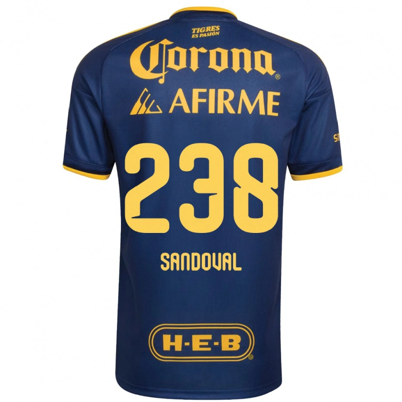 Danxen Kinder Miguel Sandoval #238 Königsblau Gelb Auswärtstrikot Trikot 2026/27 T-Shirt