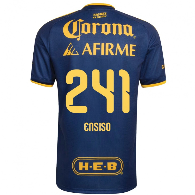 Danxen Kinder Eduardo Ensiso #241 Königsblau Gelb Auswärtstrikot Trikot 2026/27 T-Shirt