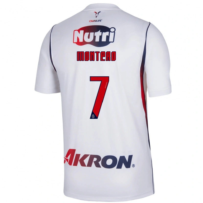 Danxen Kinder Casandra Montero #7 Rot Weiß Marineblau Auswärtstrikot Trikot 2026/27 T-Shirt