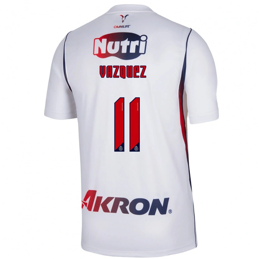 Danxen Kinder Anette Vázquez #11 Rot Weiß Marineblau Auswärtstrikot Trikot 2026/27 T-Shirt