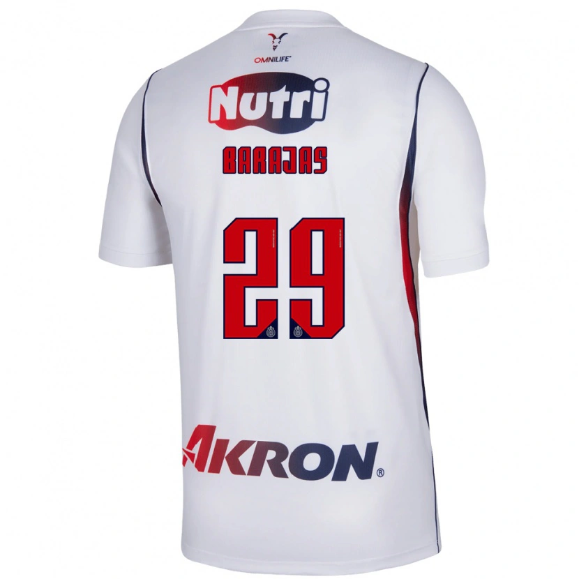 Danxen Kinder Fidel Barajas #29 Rot Weiß Marineblau Auswärtstrikot Trikot 2026/27 T-Shirt