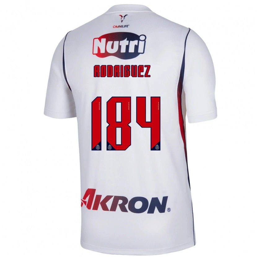 Danxen Kinder Emiliano Rodríguez #184 Rot Weiß Marineblau Auswärtstrikot Trikot 2026/27 T-Shirt
