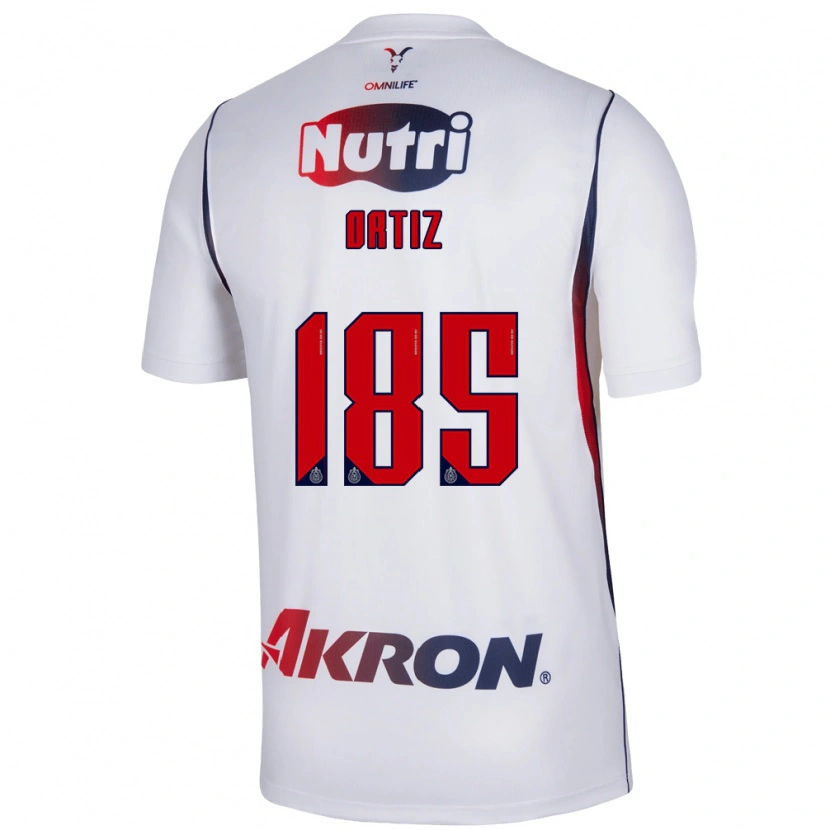 Danxen Kinder Gibrán Ortiz #185 Rot Weiß Marineblau Auswärtstrikot Trikot 2026/27 T-Shirt