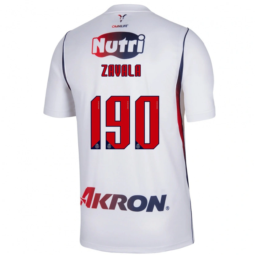 Danxen Kinder Juan Zavala #190 Rot Weiß Marineblau Auswärtstrikot Trikot 2026/27 T-Shirt
