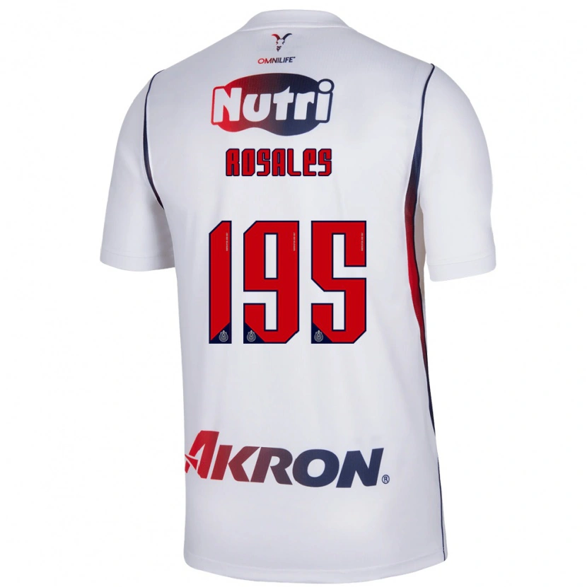 Danxen Kinder Diego Rosales #195 Rot Weiß Marineblau Auswärtstrikot Trikot 2026/27 T-Shirt