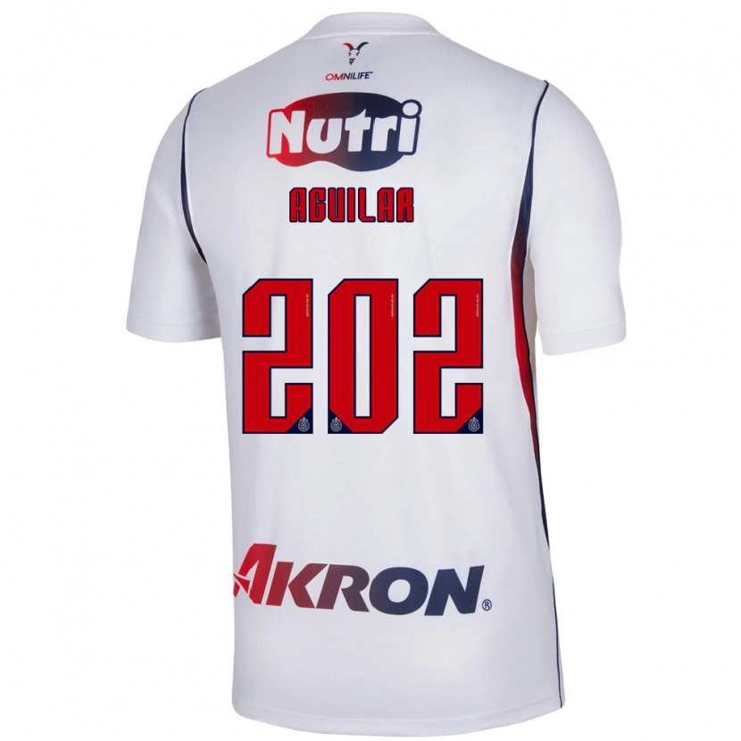 Danxen Kinder Erick Aguilar #202 Rot Weiß Marineblau Auswärtstrikot Trikot 2026/27 T-Shirt