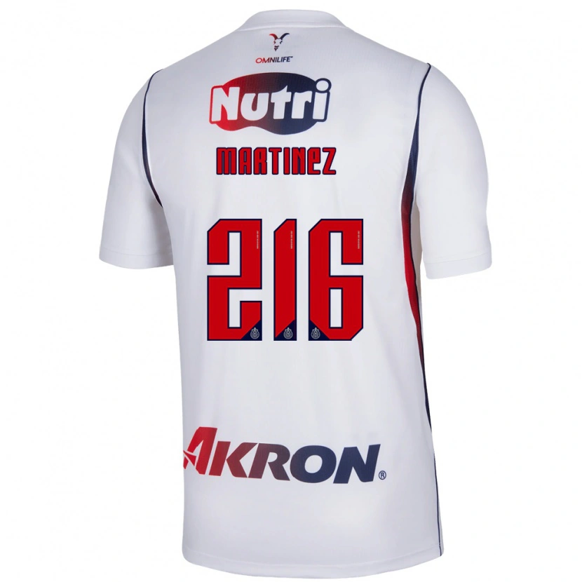 Danxen Kinder Isaac Martínez #216 Rot Weiß Marineblau Auswärtstrikot Trikot 2026/27 T-Shirt