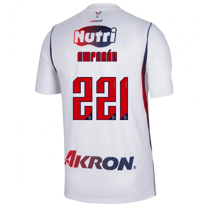 Danxen Kinder Christian Amparán #221 Rot Weiß Marineblau Auswärtstrikot Trikot 2026/27 T-Shirt