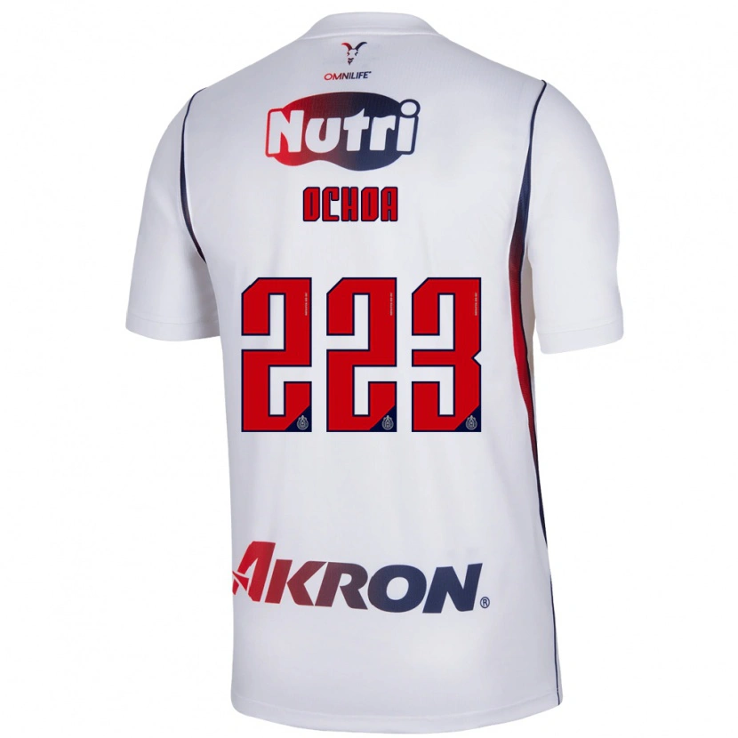 Danxen Kinder Diego Ochoa #223 Rot Weiß Marineblau Auswärtstrikot Trikot 2026/27 T-Shirt
