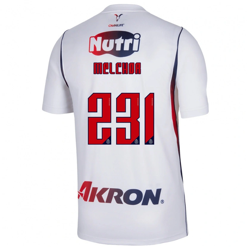 Danxen Kinder Oziel Melchor #231 Rot Weiß Marineblau Auswärtstrikot Trikot 2026/27 T-Shirt