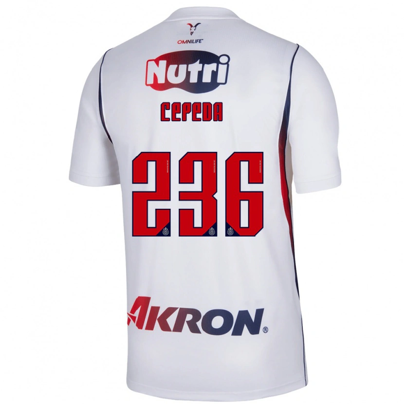 Danxen Kinder Leonardo Cepeda #236 Rot Weiß Marineblau Auswärtstrikot Trikot 2026/27 T-Shirt
