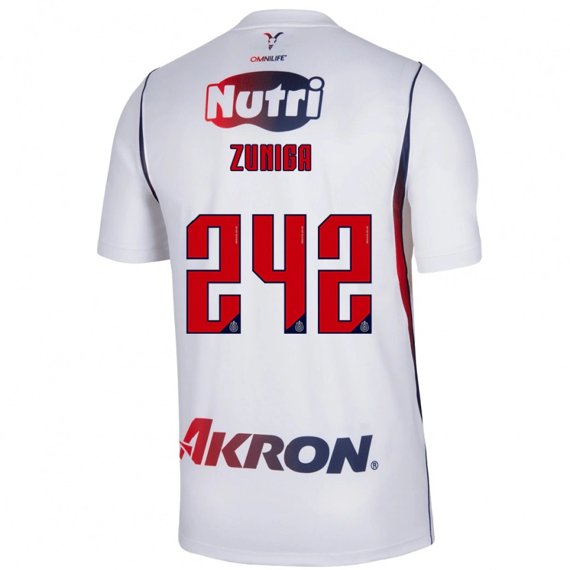 Danxen Kinder Landon Zuniga #242 Rot Weiß Marineblau Auswärtstrikot Trikot 2026/27 T-Shirt