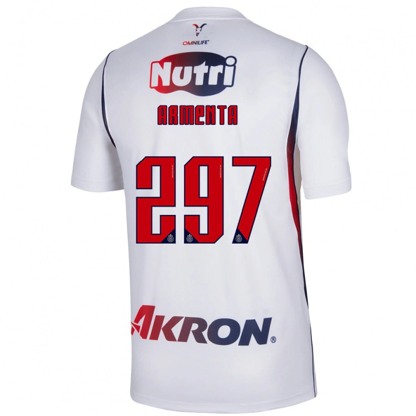 Danxen Kinder Deibith Armenta #297 Rot Weiß Marineblau Auswärtstrikot Trikot 2026/27 T-Shirt