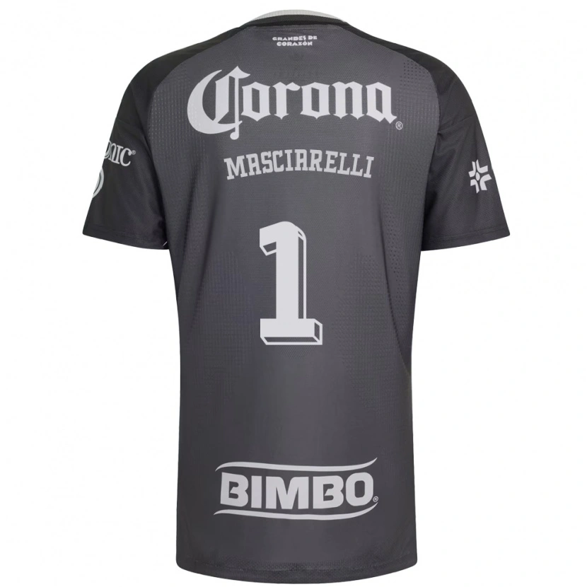 Danxen Kinder Renata Masciarelli #1 Grau Weiß Schwarz Auswärtstrikot Trikot 2026/27 T-Shirt