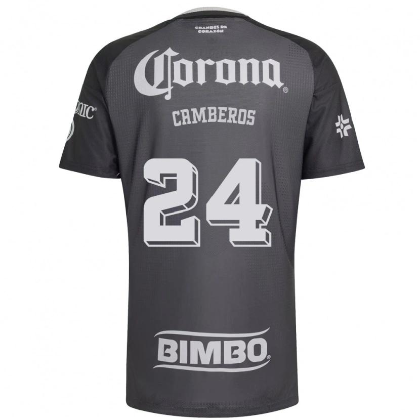 Danxen Kinder Scarlett Camberos #24 Grau Weiß Schwarz Auswärtstrikot Trikot 2026/27 T-Shirt