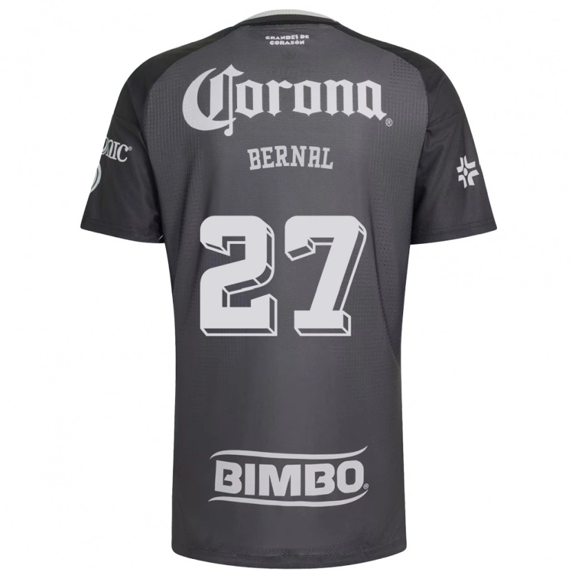 Danxen Kinder Mayra Pelayo Bernal #27 Grau Weiß Schwarz Auswärtstrikot Trikot 2026/27 T-Shirt