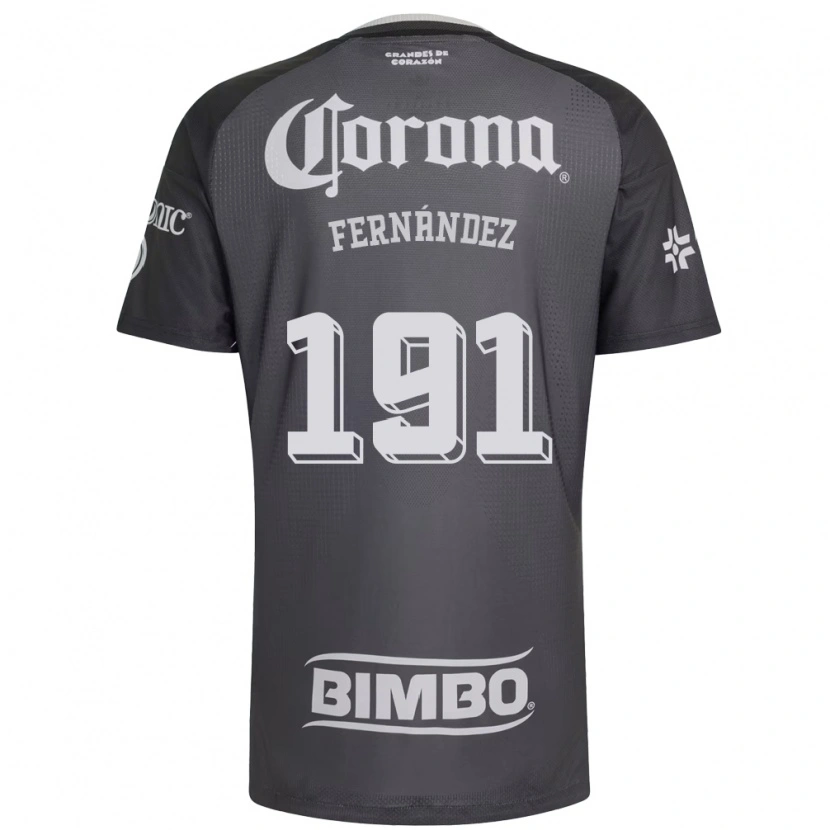 Danxen Kinder Adrián Fernández #191 Grau Weiß Schwarz Auswärtstrikot Trikot 2026/27 T-Shirt