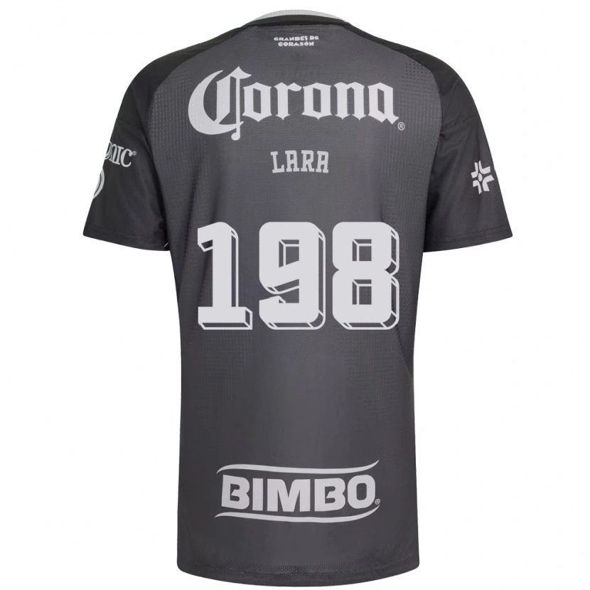 Danxen Kinder Guadalupe Lara #198 Grau Weiß Schwarz Auswärtstrikot Trikot 2026/27 T-Shirt