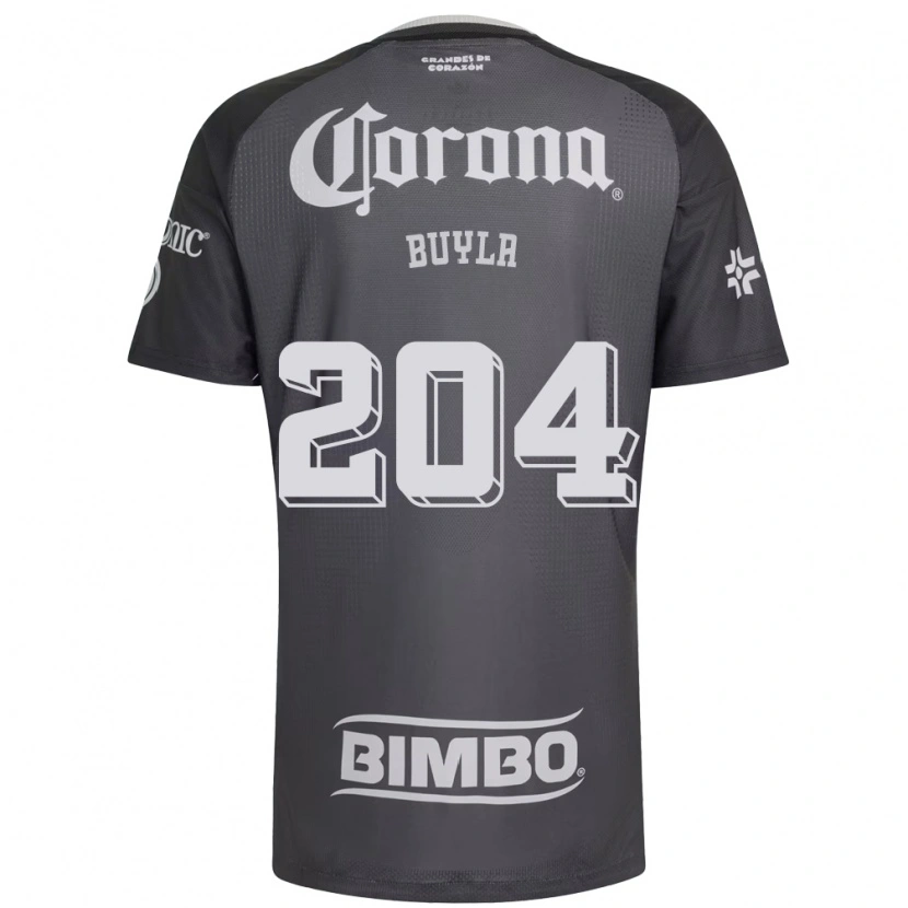 Danxen Kinder Hugo Buyla #204 Grau Weiß Schwarz Auswärtstrikot Trikot 2026/27 T-Shirt