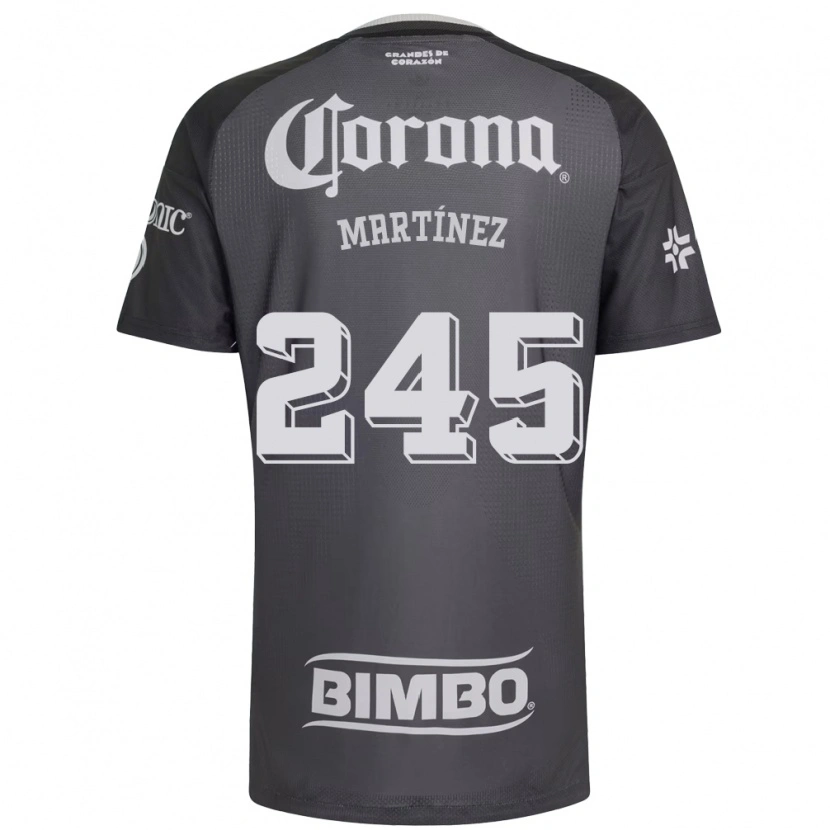 Danxen Kinder Óscar Martínez #245 Grau Weiß Schwarz Auswärtstrikot Trikot 2026/27 T-Shirt