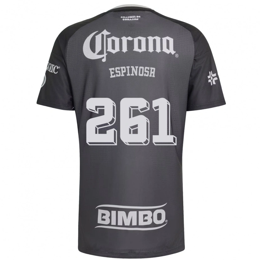 Danxen Kinder Diego Espinosa #261 Grau Weiß Schwarz Auswärtstrikot Trikot 2026/27 T-Shirt