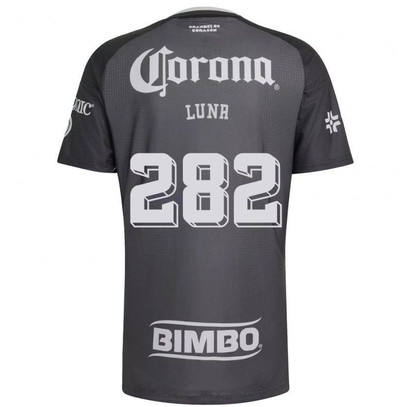 Danxen Kinder Mateo Luna #282 Grau Weiß Schwarz Auswärtstrikot Trikot 2026/27 T-Shirt