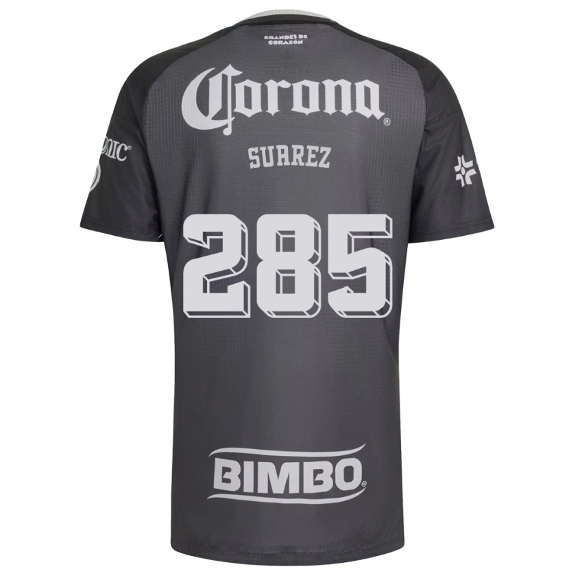 Danxen Kinder Irwin Suárez #285 Grau Weiß Schwarz Auswärtstrikot Trikot 2026/27 T-Shirt