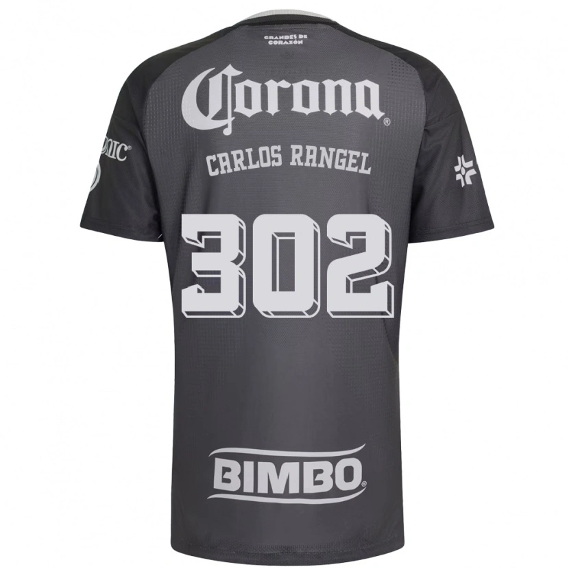 Danxen Kinder Juan Carlos Rangel #302 Grau Weiß Schwarz Auswärtstrikot Trikot 2026/27 T-Shirt