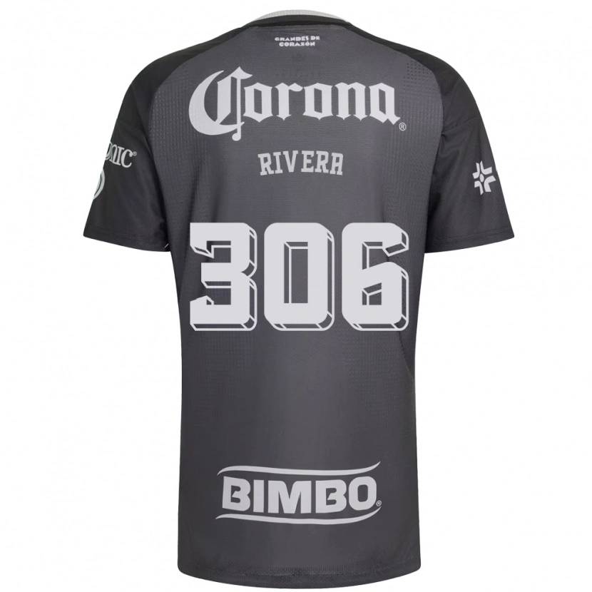 Danxen Kinder Miguel Rivera #306 Grau Weiß Schwarz Auswärtstrikot Trikot 2026/27 T-Shirt