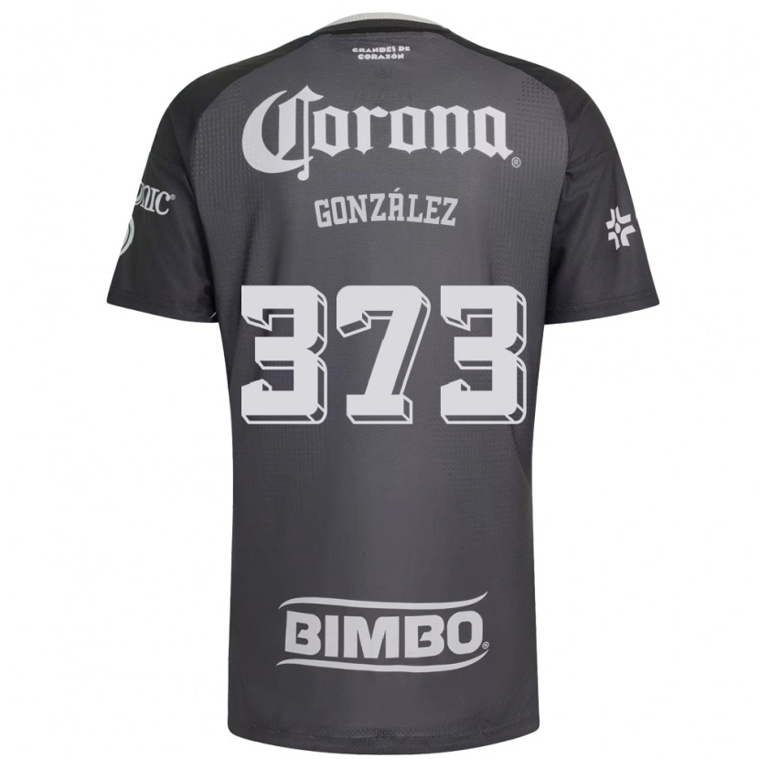 Danxen Kinder Jayden González #373 Grau Weiß Schwarz Auswärtstrikot Trikot 2026/27 T-Shirt
