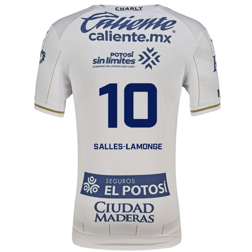 Danxen Kinder Sébastien Salles-Lamonge #10 Weiß Blau Auswärtstrikot Trikot 2026/27 T-Shirt