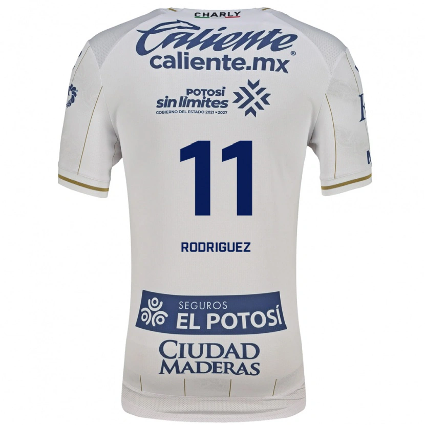 Danxen Kinder David Rodríguez #11 Weiß Blau Auswärtstrikot Trikot 2026/27 T-Shirt