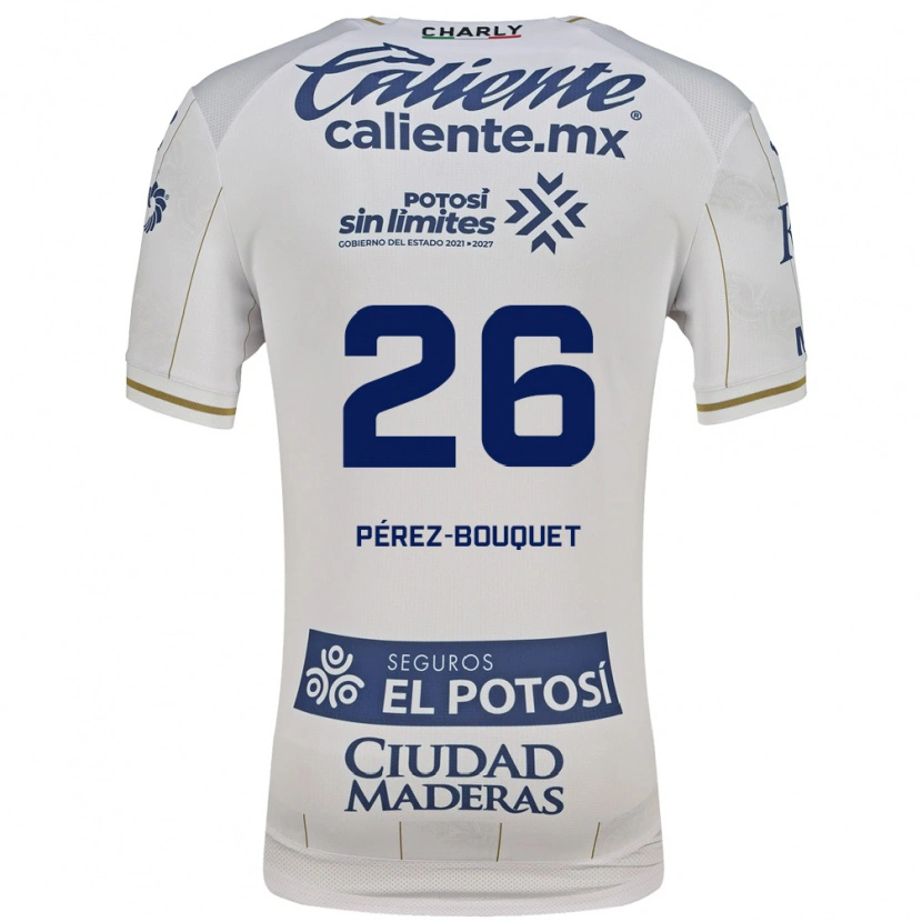 Danxen Kinder Sebastián Pérez-Bouquet #26 Weiß Blau Auswärtstrikot Trikot 2026/27 T-Shirt