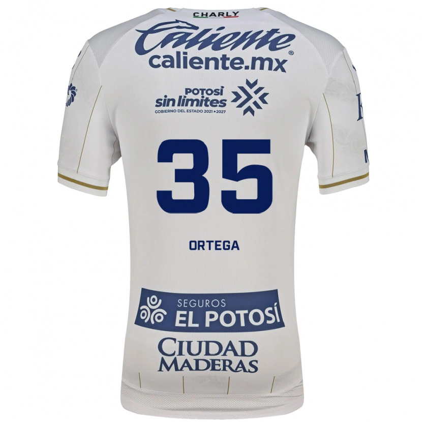 Danxen Kinder Kevin Ortega #35 Weiß Blau Auswärtstrikot Trikot 2026/27 T-Shirt
