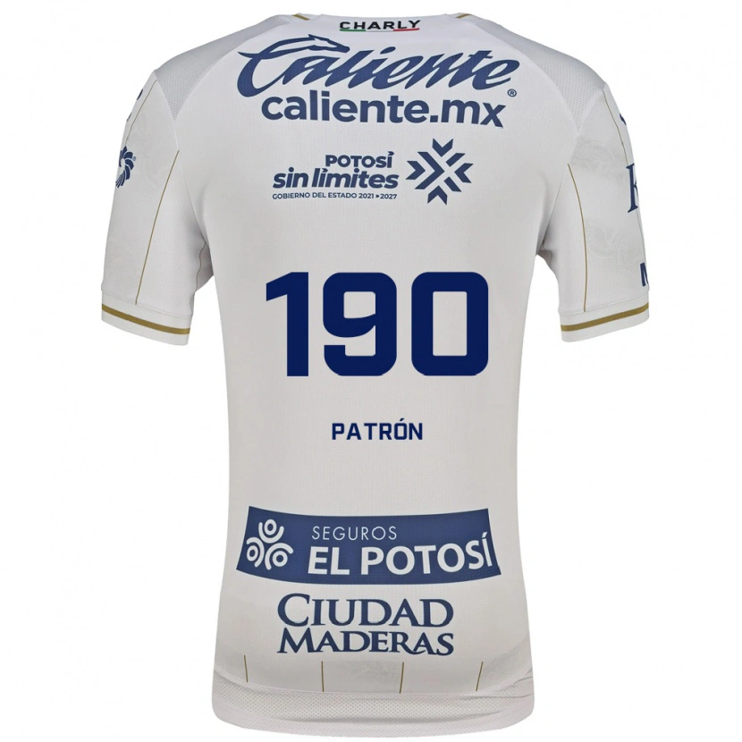 Danxen Kinder Raúl Patrón #190 Weiß Blau Auswärtstrikot Trikot 2026/27 T-Shirt