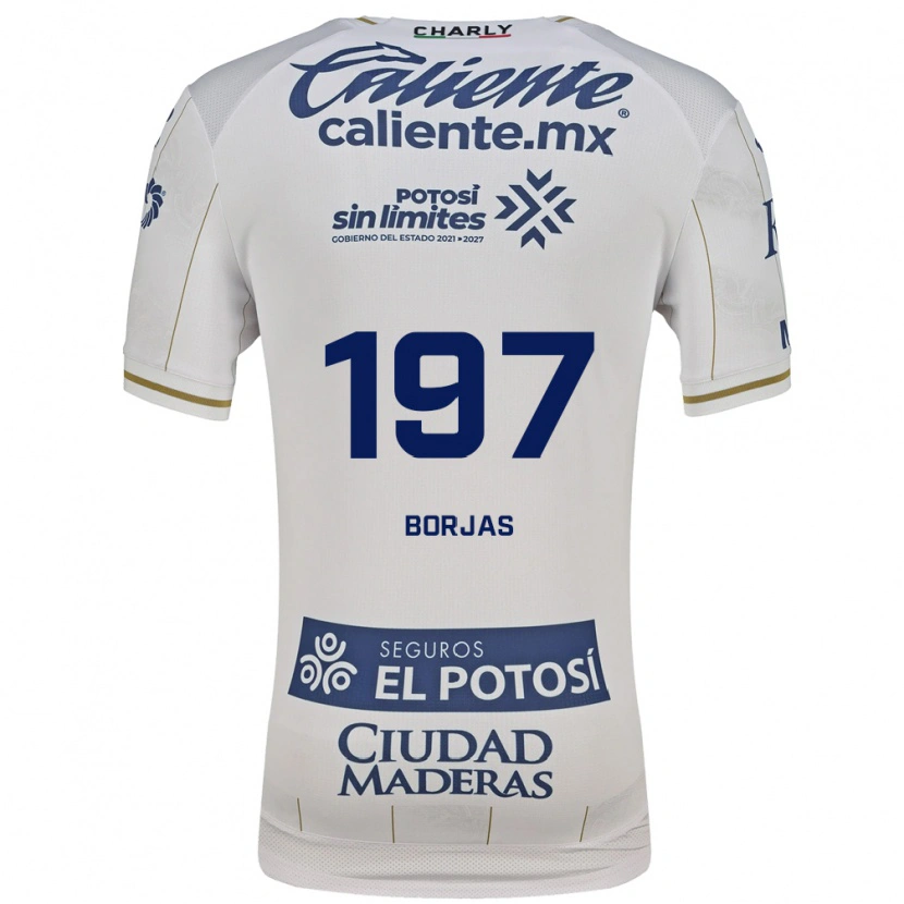 Danxen Kinder Jesús Borjas #197 Weiß Blau Auswärtstrikot Trikot 2026/27 T-Shirt