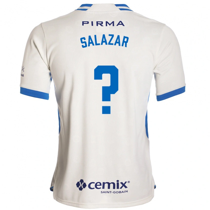 Danxen Kinder Fernando Salazar #0 Weiß Blau Rot Auswärtstrikot Trikot 2026/27 T-Shirt