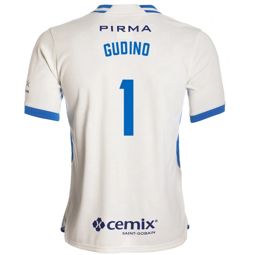 Danxen Kinder Andrés Gudiño #1 Weiß Blau Rot Auswärtstrikot Trikot 2026/27 T-Shirt
