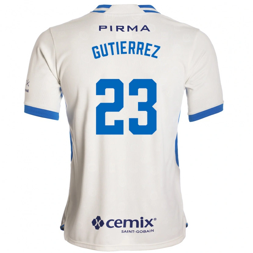 Danxen Kinder Ivonne Gutierrez #23 Weiß Blau Rot Auswärtstrikot Trikot 2026/27 T-Shirt
