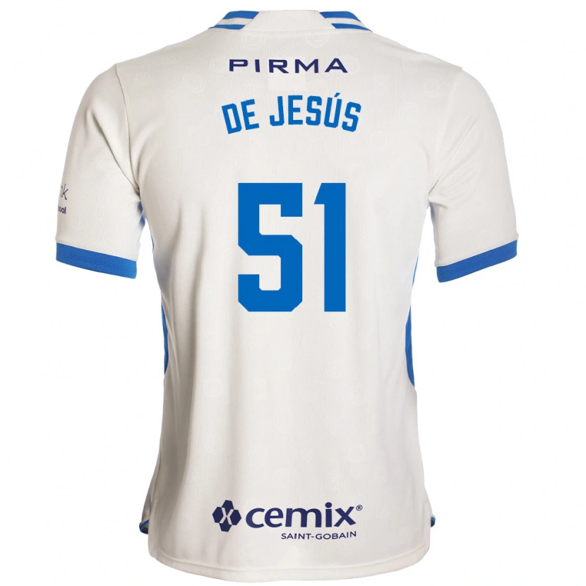 Danxen Kinder Luis De Jesús #51 Weiß Blau Rot Auswärtstrikot Trikot 2026/27 T-Shirt