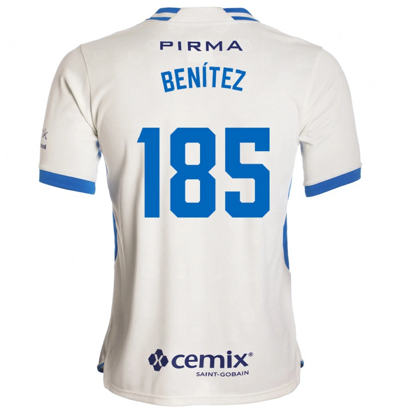 Danxen Kinder Cristopher Benítez #185 Weiß Blau Rot Auswärtstrikot Trikot 2026/27 T-Shirt