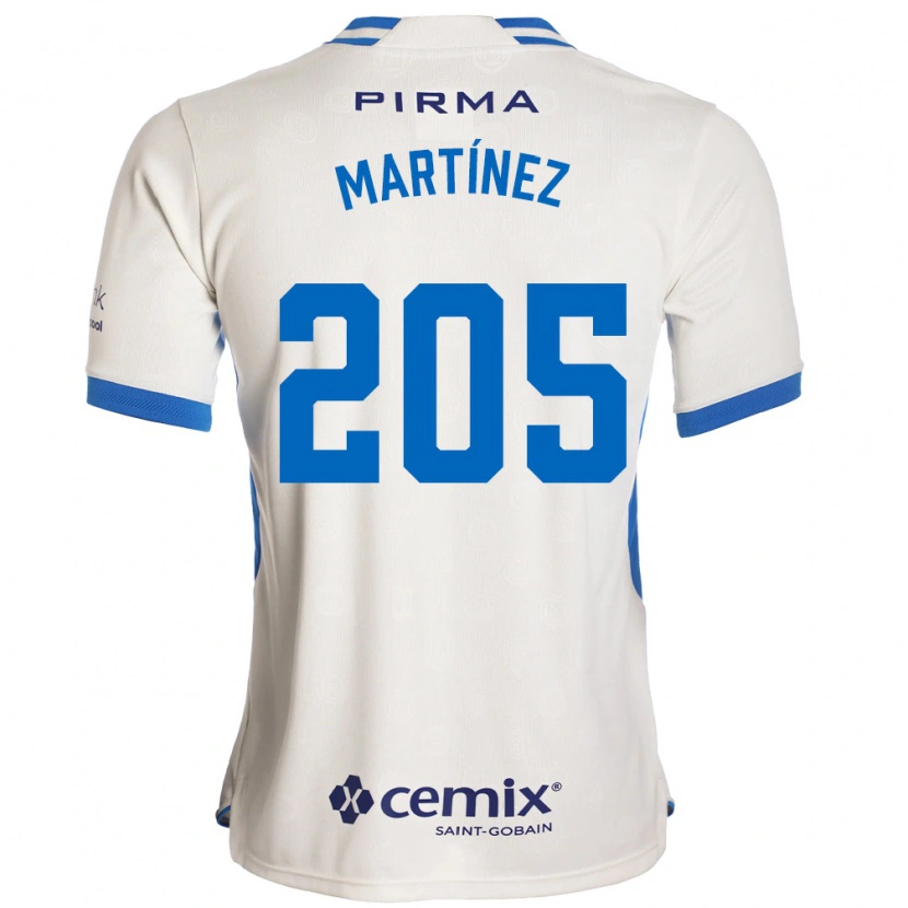 Danxen Kinder César Martínez #205 Weiß Blau Rot Auswärtstrikot Trikot 2026/27 T-Shirt
