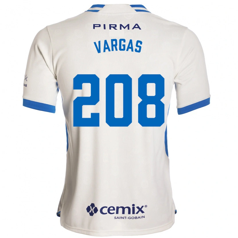 Danxen Kinder Santiago Vargas #208 Weiß Blau Rot Auswärtstrikot Trikot 2026/27 T-Shirt