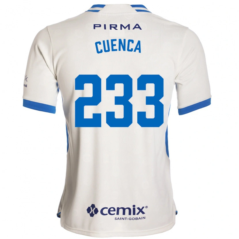 Danxen Kinder Yazziel Cuenca #233 Weiß Blau Rot Auswärtstrikot Trikot 2026/27 T-Shirt
