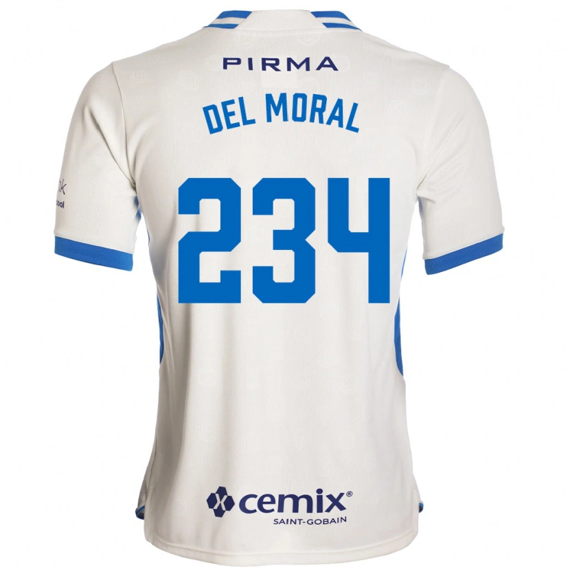 Danxen Kinder Matías Del Moral #234 Weiß Blau Rot Auswärtstrikot Trikot 2026/27 T-Shirt