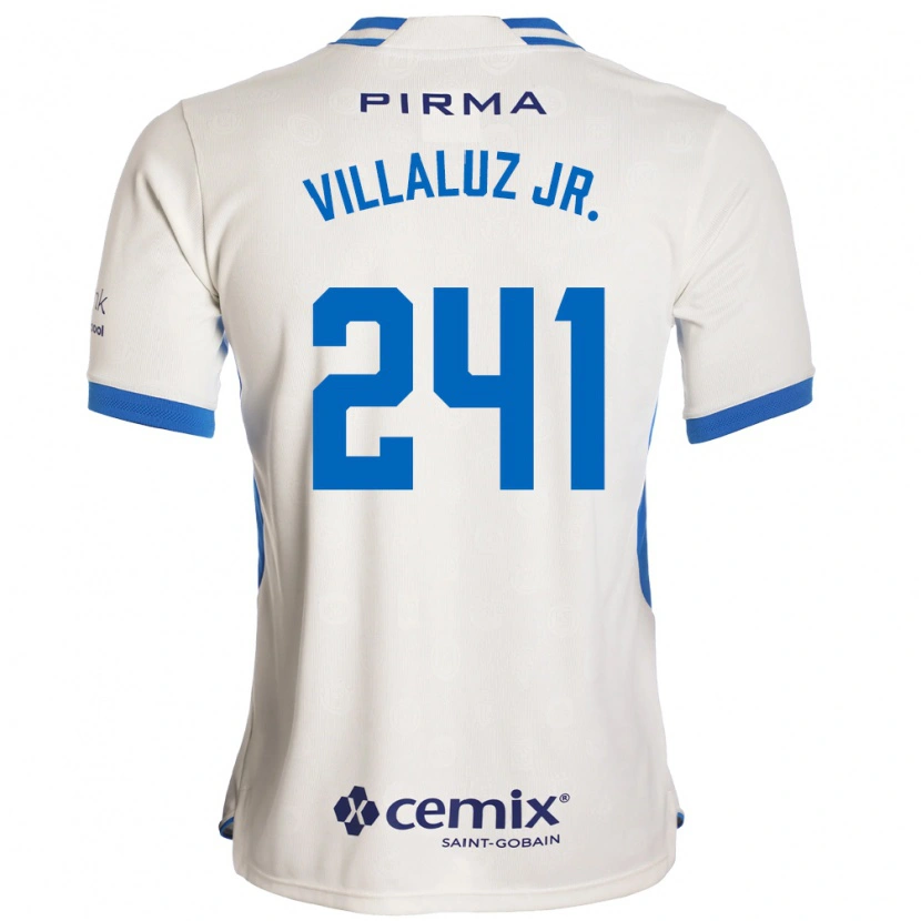 Danxen Kinder César Villaluz Jr. #241 Weiß Blau Rot Auswärtstrikot Trikot 2026/27 T-Shirt